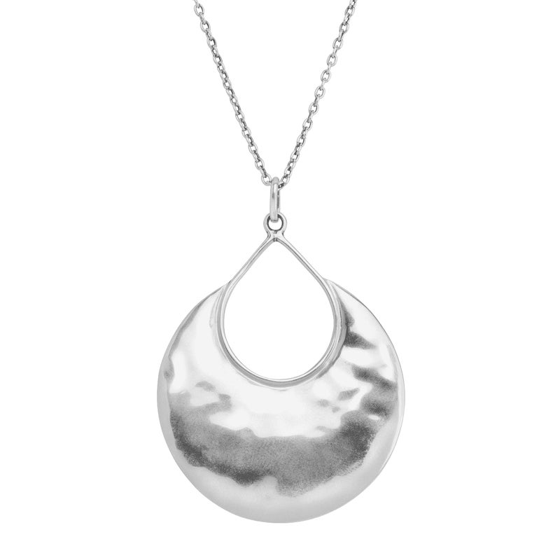 Silpada 'Crescent Drop' Pendant Necklace in Sterling Silver, 28" + 2" - Image 1